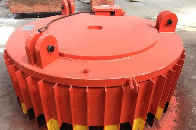 Over head tramp iron separator, round type RCDB